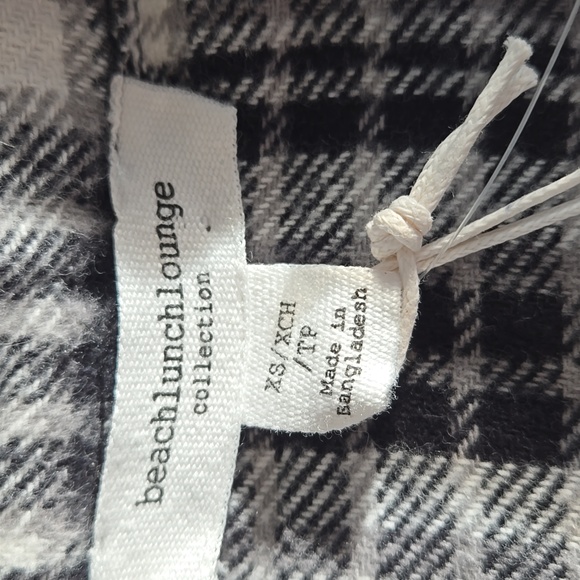 NWT Beachlunchlounge Shacket Shirt Jacket Size XS Small Flannel - Picture 5 of 10